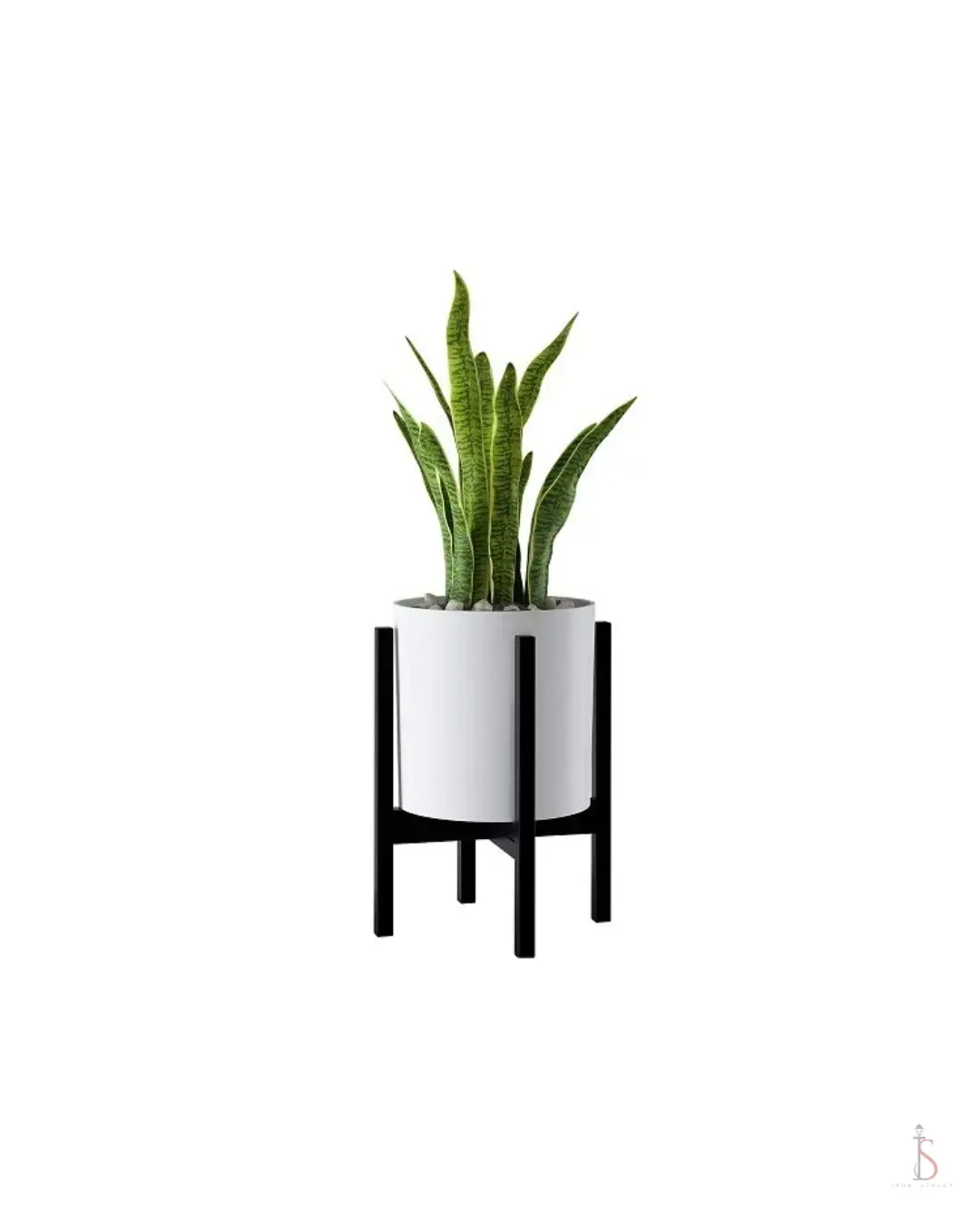 Modern Black Planter Stand