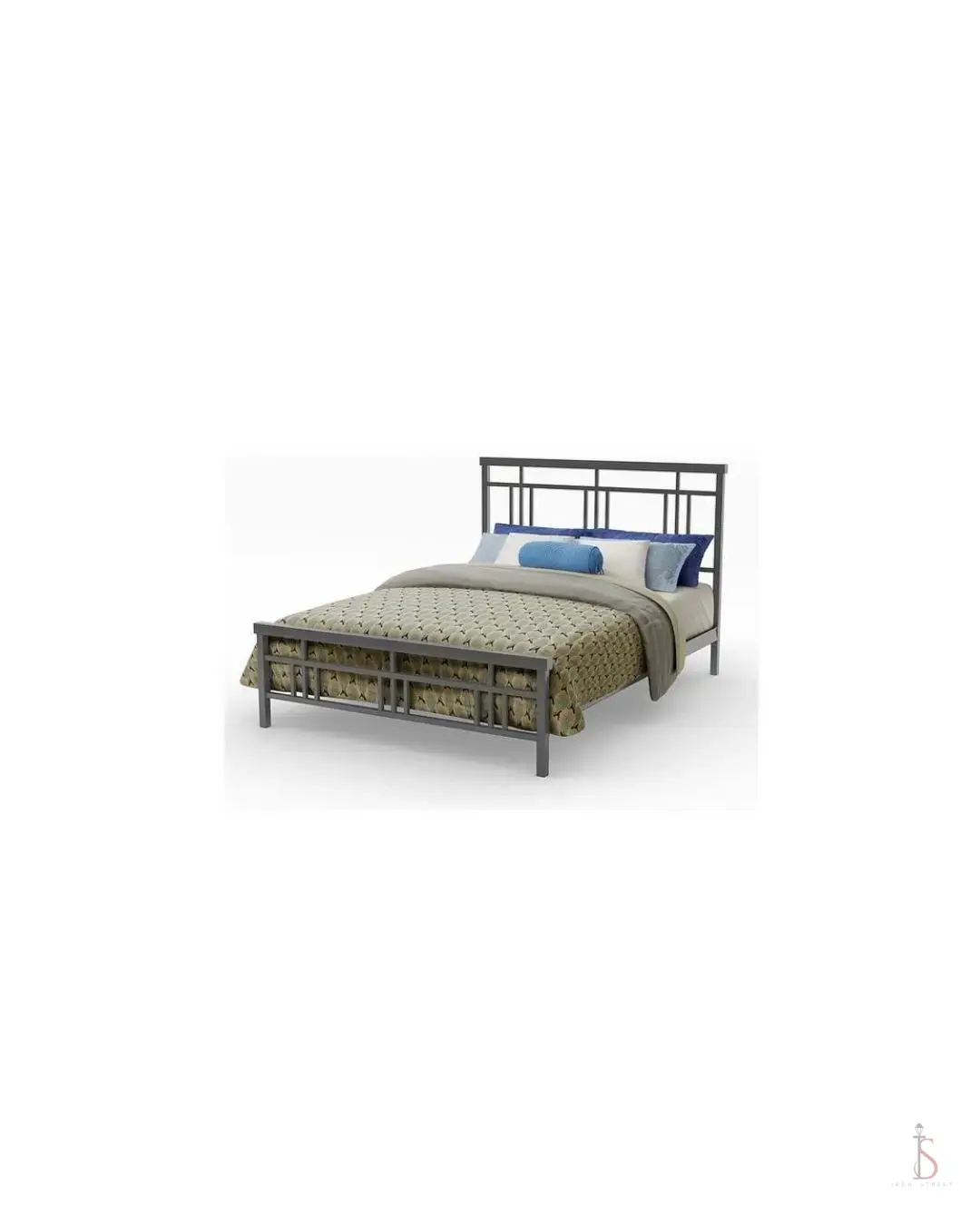 MetroGrid Iron Bed Frame [Queen Size]