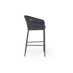 Charcoal Granite Woven Bar Chair