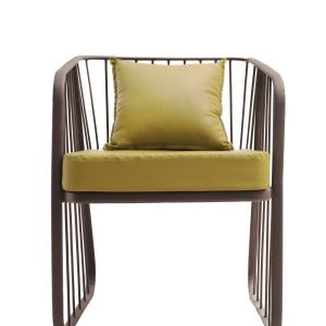 Jharokha Chair with Green Cushion