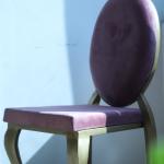 Banquet Staking Dining Chair with Kobi Pink Cushion