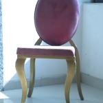 Banquet Staking Dining Chair with Kobi Pink Cushion