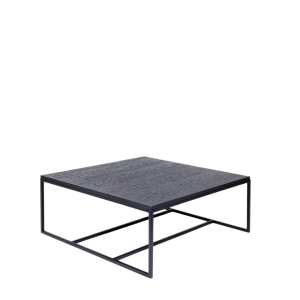 Square Coffee Table with Wooden Top