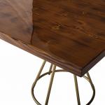 Square Wooden Top Center Table