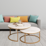 Round Nesting Coffee Table Set of 2