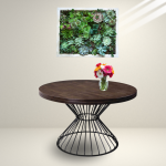 Round Wooden Top Center Table