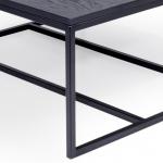 Square Coffee Table with Wooden Top