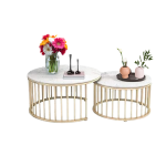 Modern Round Coffee Table Set of 2