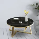 Marble Elegance Round Coffee Table