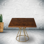 Square Wooden Top Center Table