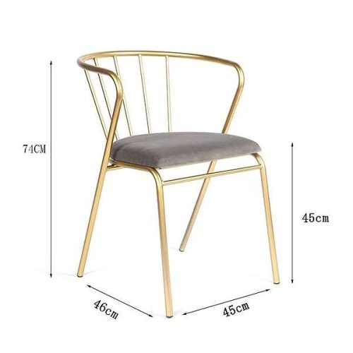 golden iron chair for home decor in India