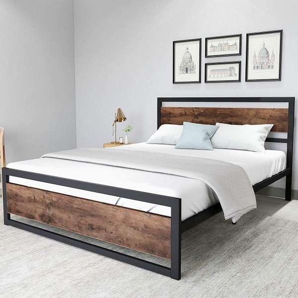 black iron bed for home decor