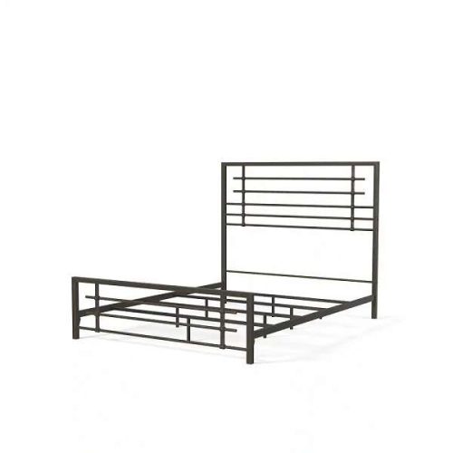 black iron high bed head bed for home decor