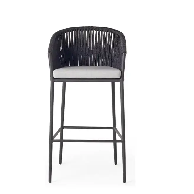 bar chair with metal frame for modern bar seating