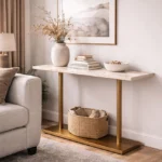 Marble Console Table, metal console table