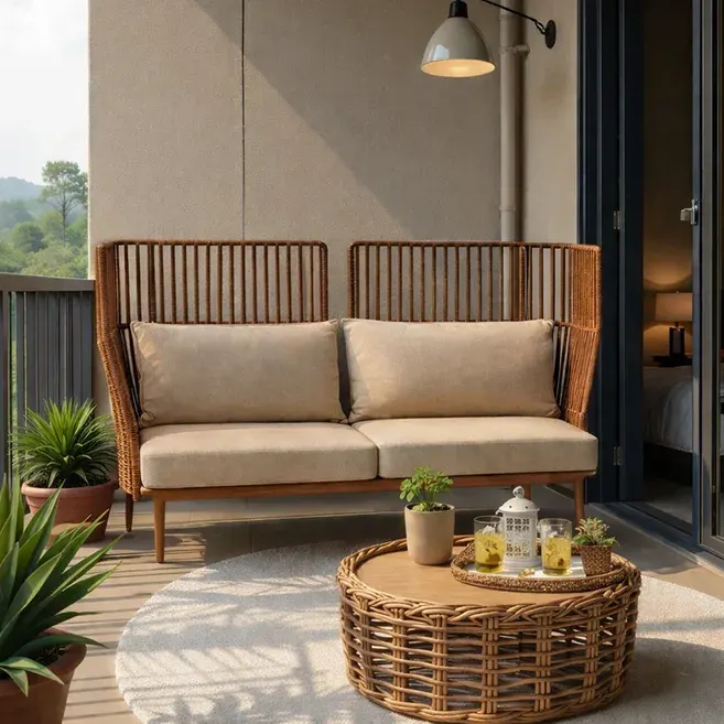 Woven Sofa, metal sofa