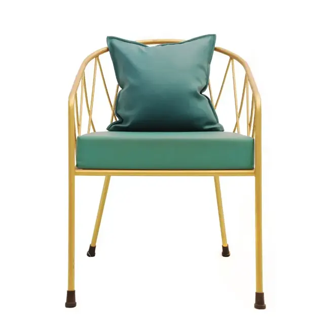 Golden Mist Luxe arm chair, metal chair