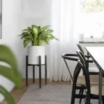 Modern Black Planter Stand, metal stand