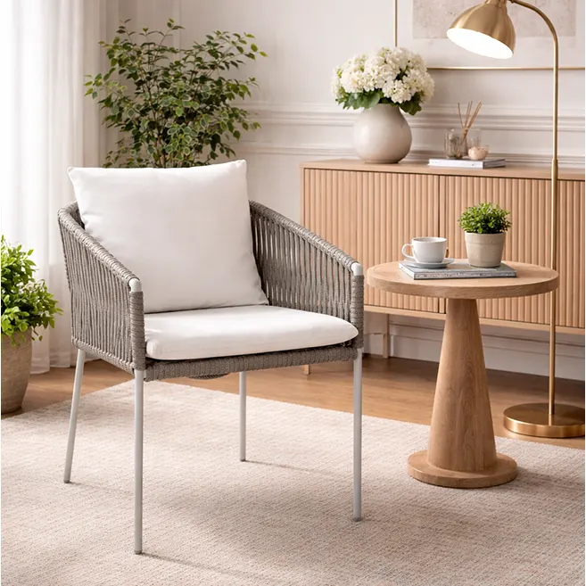 Sereno Rope Chair, metal chair