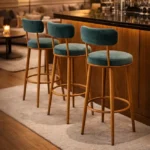 Steel Metallic Gold Bar Chair