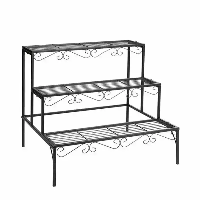 3-Step Ladder Planter Stand, metal stand