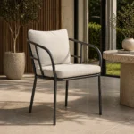 Armchair with Stone Grey Cushions