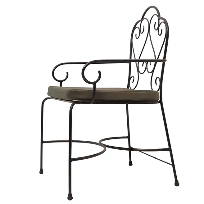 Ancient metal armchair