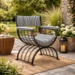 metal lounge chair