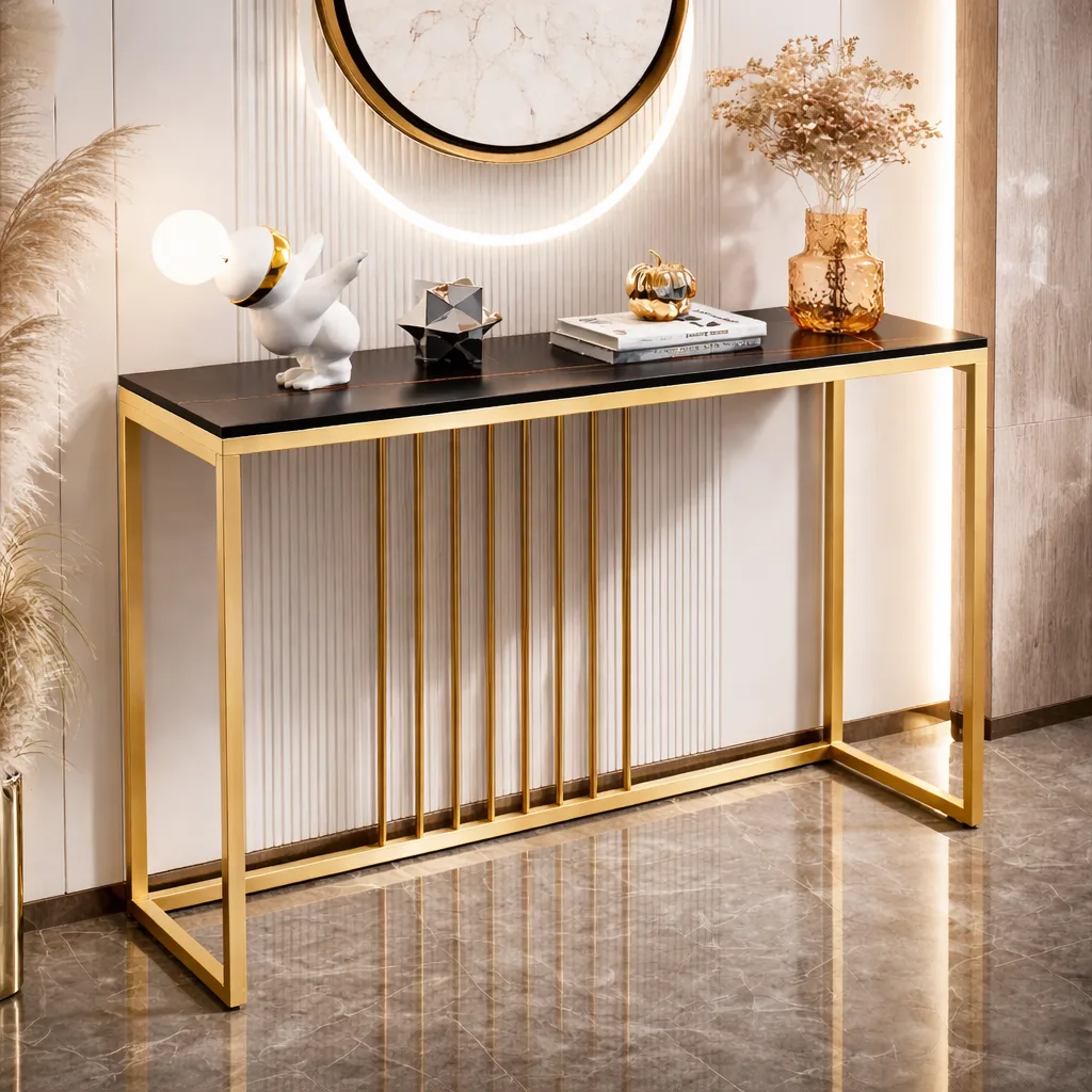 Metal console table