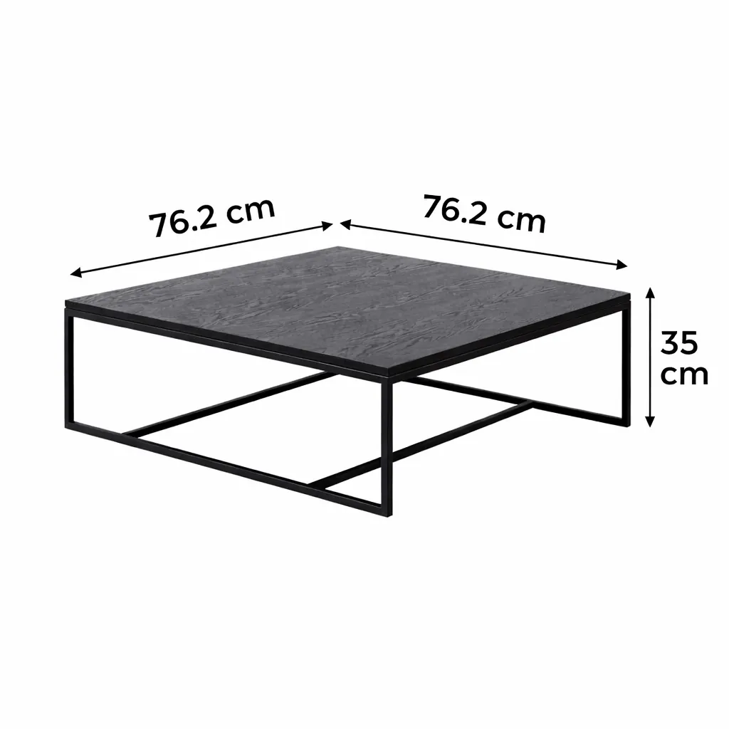 metal frame coffee table