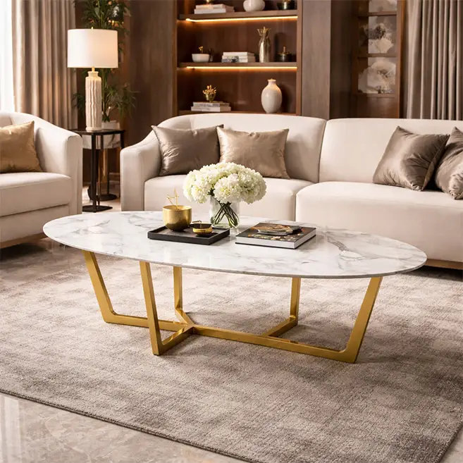 Marble coffee table