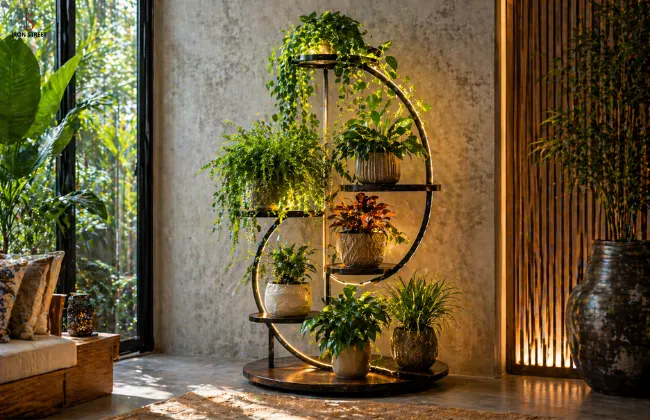 Metal plant stand