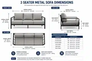 3 seater sofa dimensions