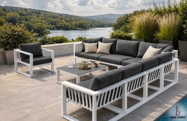 Large L shape sectional sofa for family living room