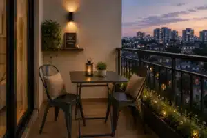 balcony dining idea