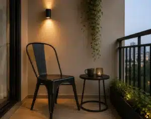 balcony for reading space