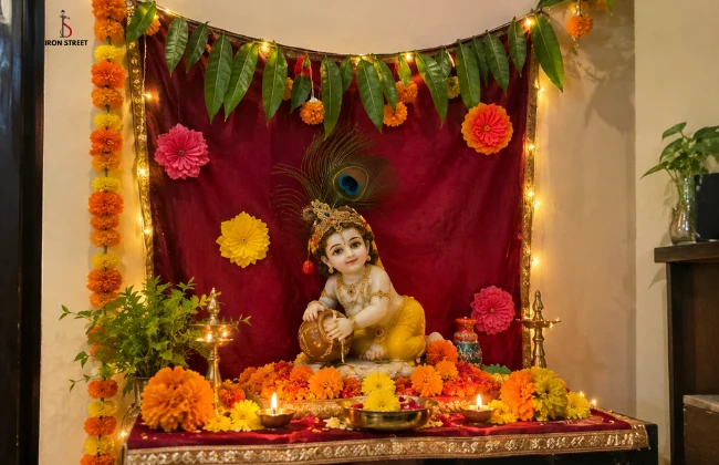 Budget-Friendly Janmashtami Decoration