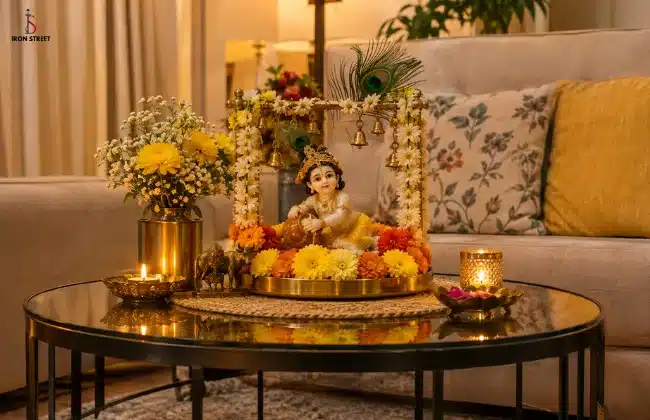 decoration on coffee table 
