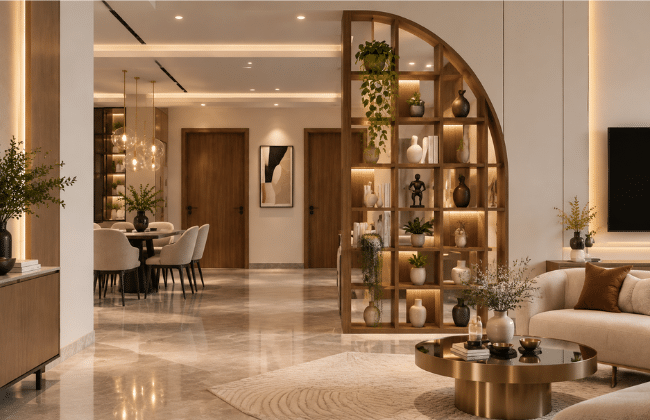 Curved Partition