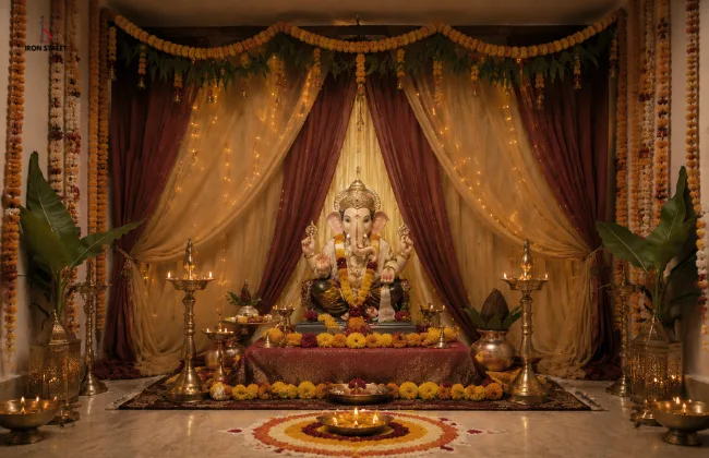 traditional Ganpati decoration