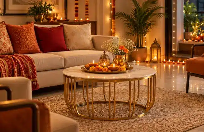 Metal Centre Table decoration
