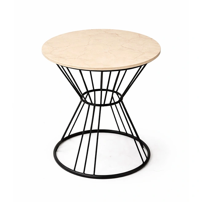 Marble Accent Table. metal chait