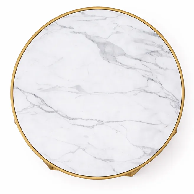 Felix coffee table with golden base