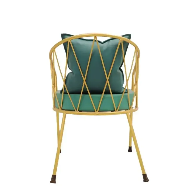 Golden Mist Luxe arm chair, metal chair