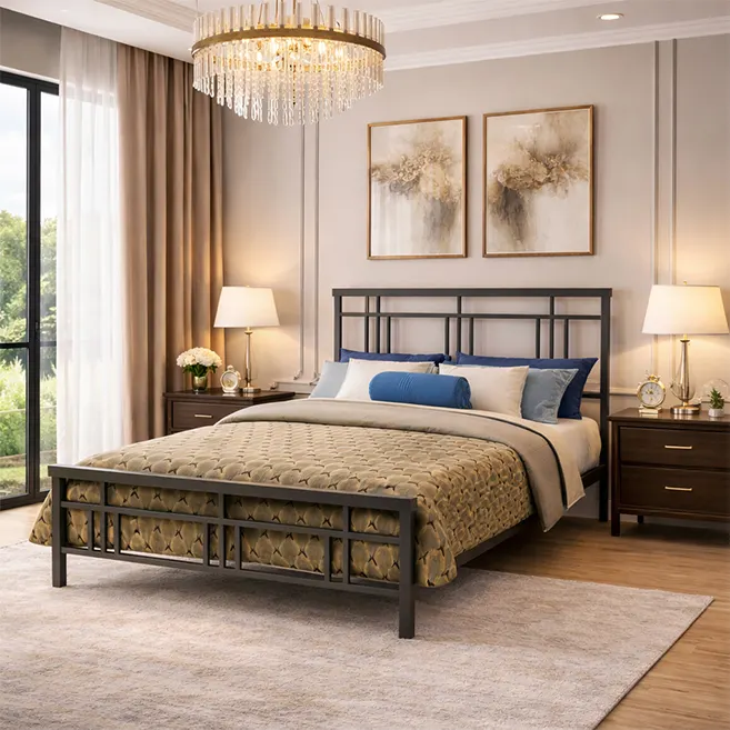 Metal beds, Queen size bed