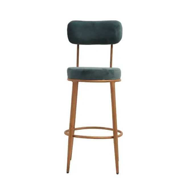 Steel Metallic Gold Bar Chair