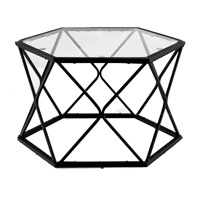 Glass coffee table