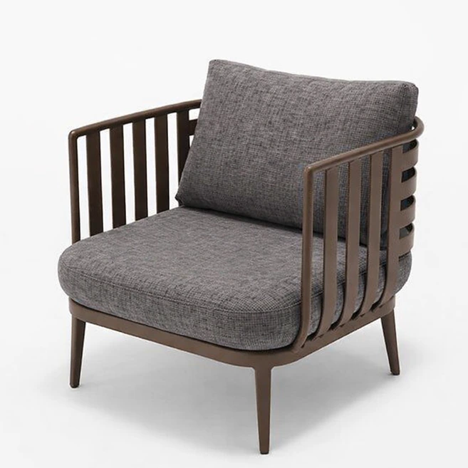 Metal armchair, lounge chair