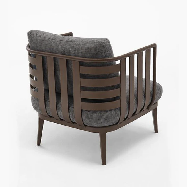 Metal armchair, lounge chair