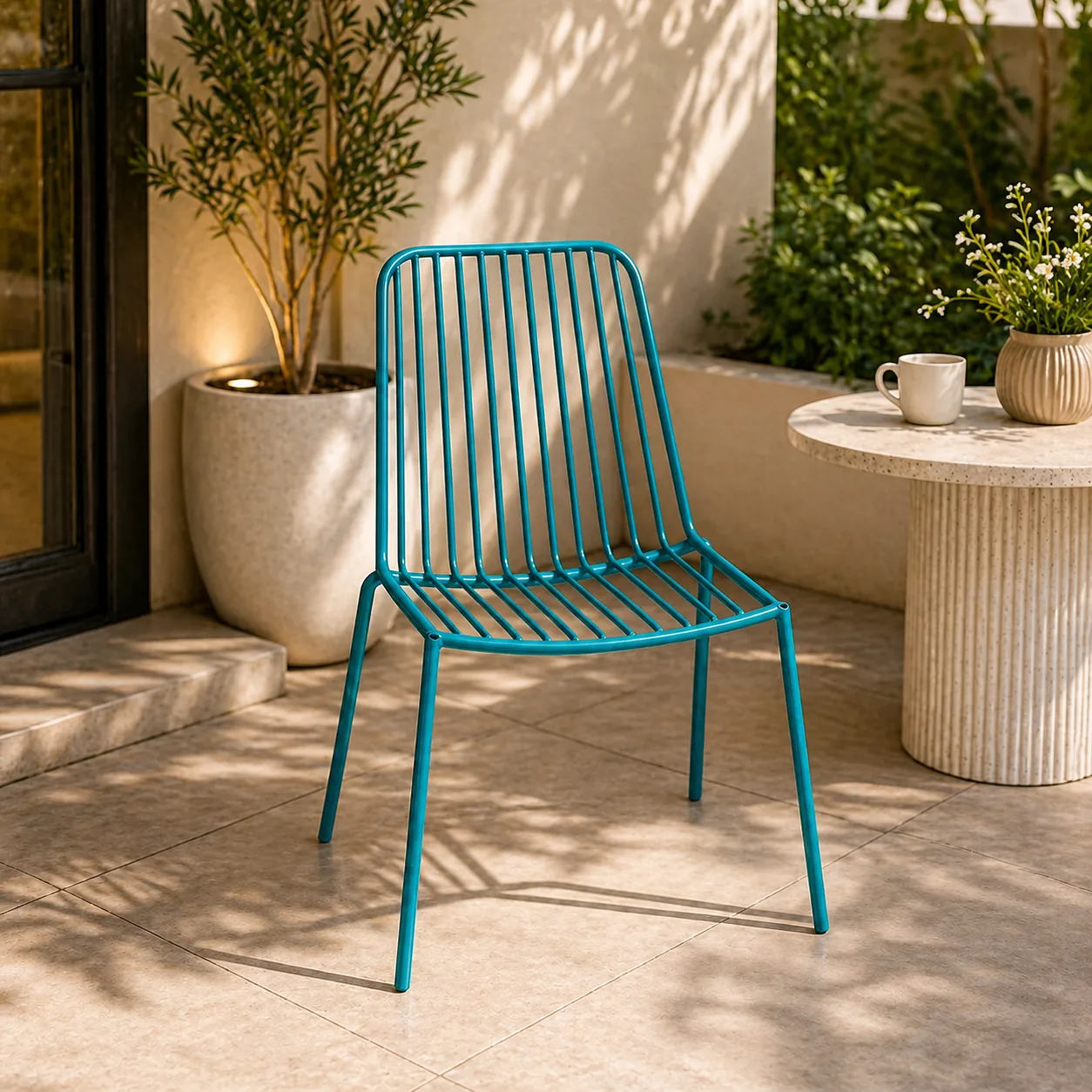 Metal garden chair